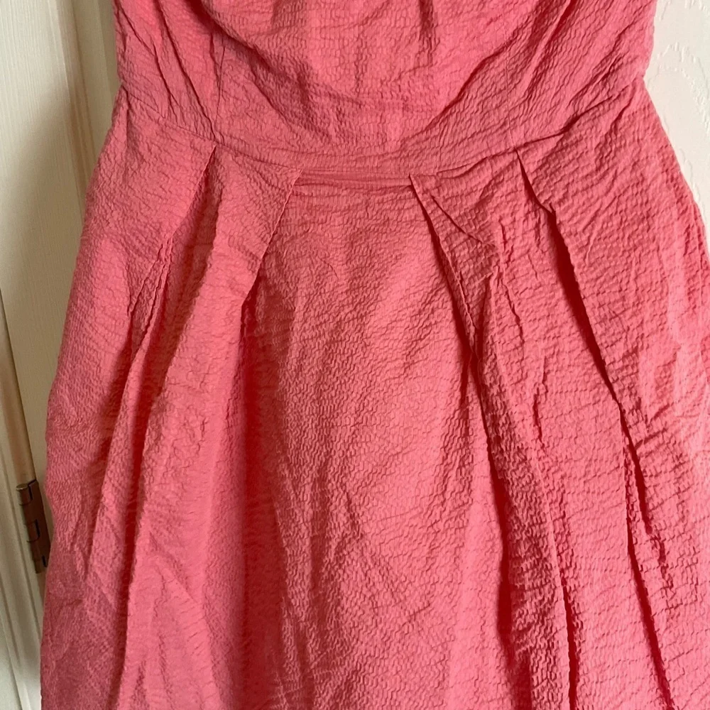 J.CREW Lorelei Seersucker Strapless Mini Dress Size 2P
